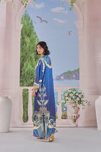 Midnight Blue Palm 2-Piece