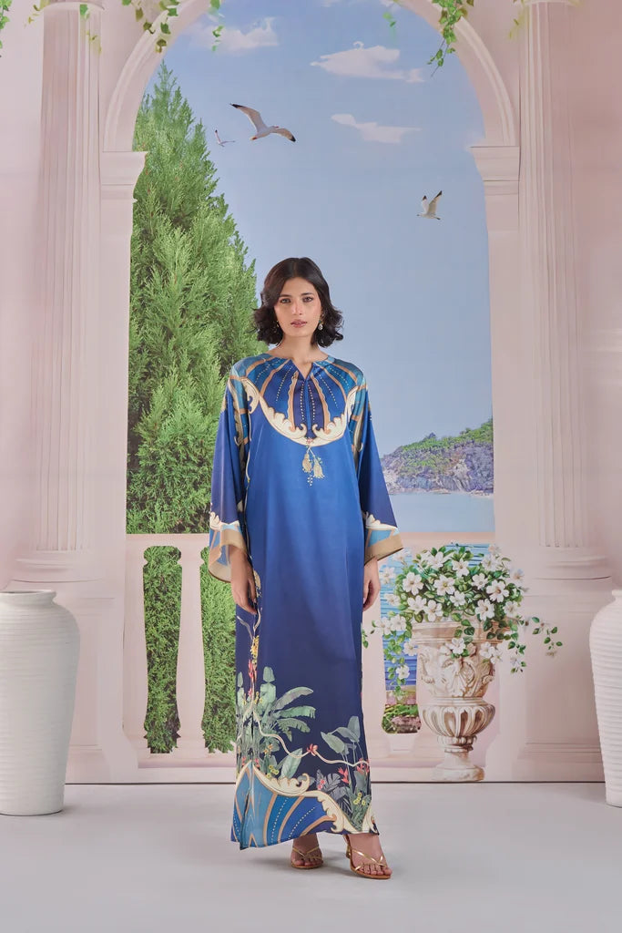 Midnight Blue Palm 2-Piece